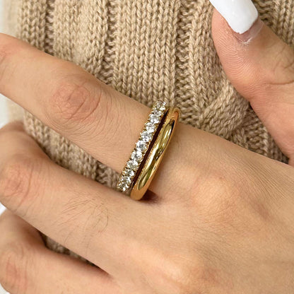 [Echo Fine]Alison Stacked Diamond Ring