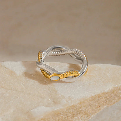 [Echo Fine]Nerisse Two-Tone Twist Ring