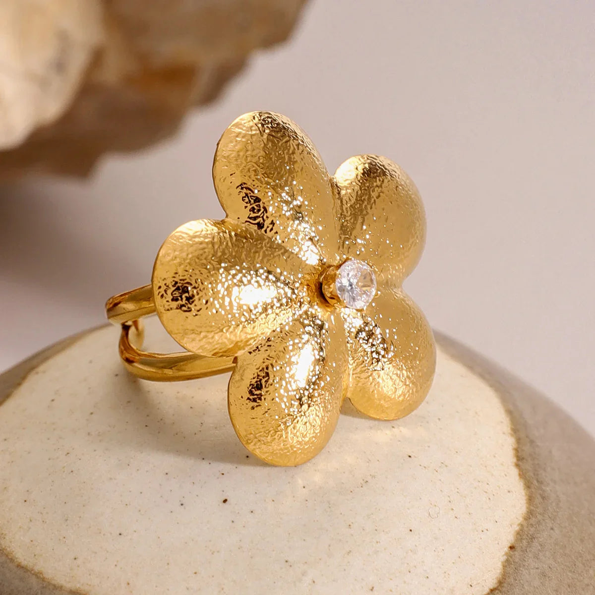 [Echo Fine]Flora Gold Petal Ring
