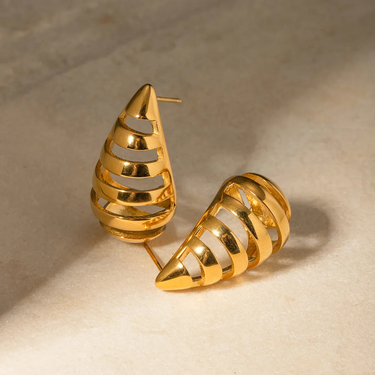 [Echo Fine]Katrin Drop Gold Earrings