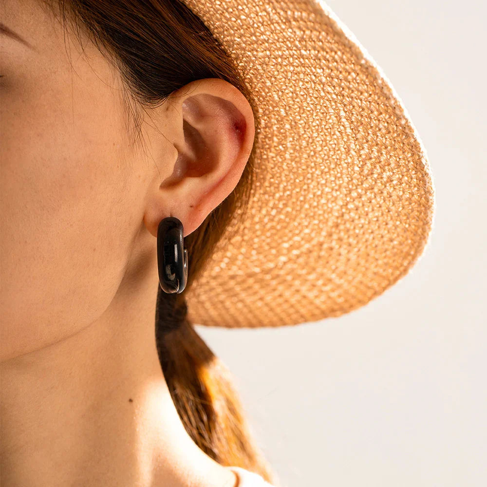 [Echo Fine]Natalia Chunky Gold Hoops