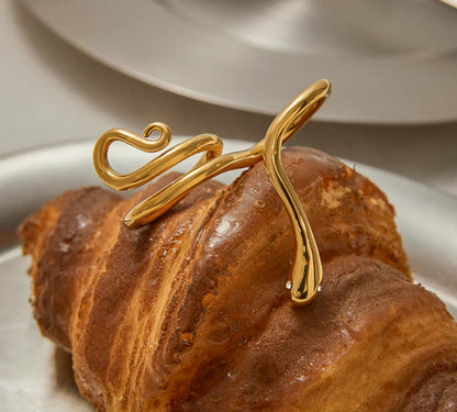 [Echo Fine]Gemmie Golden Snake Ring