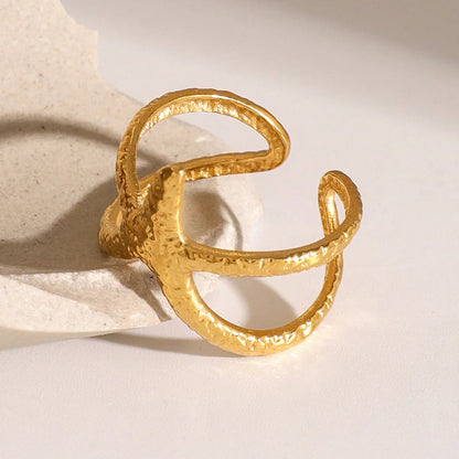 [Echo Fine]Aurelie Gold Starfish Ring