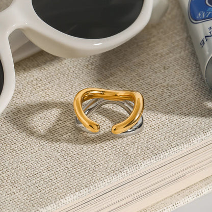 [Echo Fine]Deanna Gold Intertwined Ring