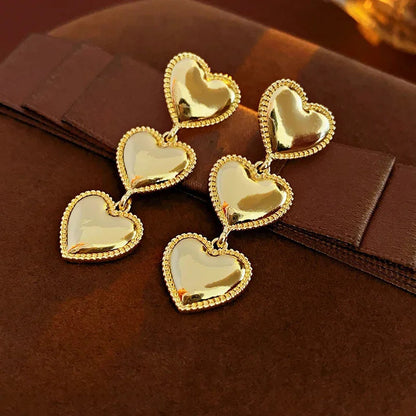 [Echo Fine]Aimee Gold Heart Earrings
