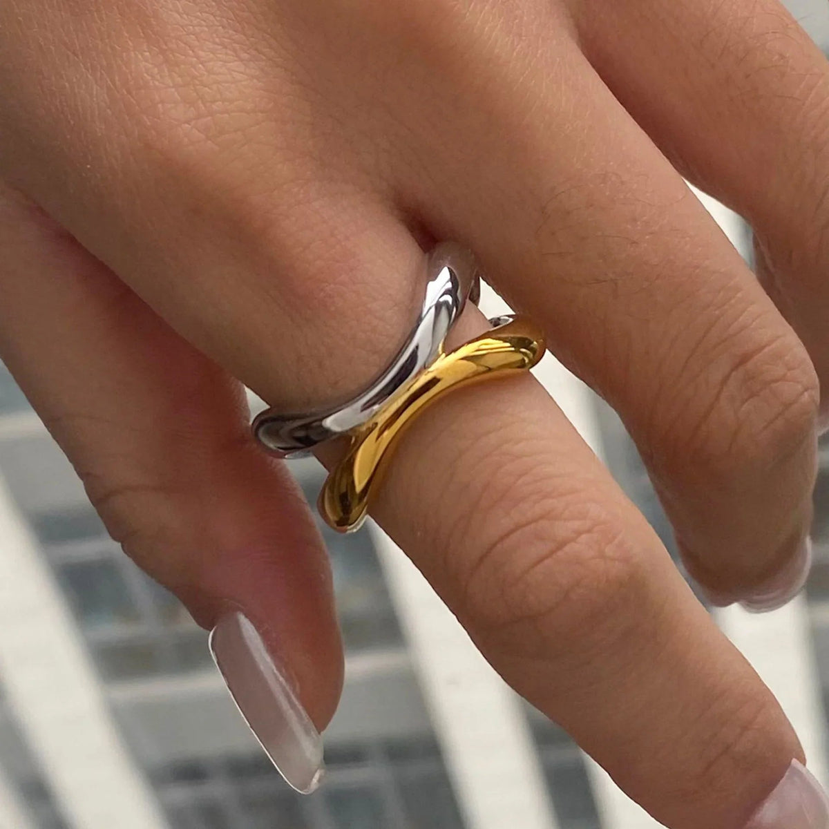 [Echo Fine]Deanna Gold Intertwined Ring