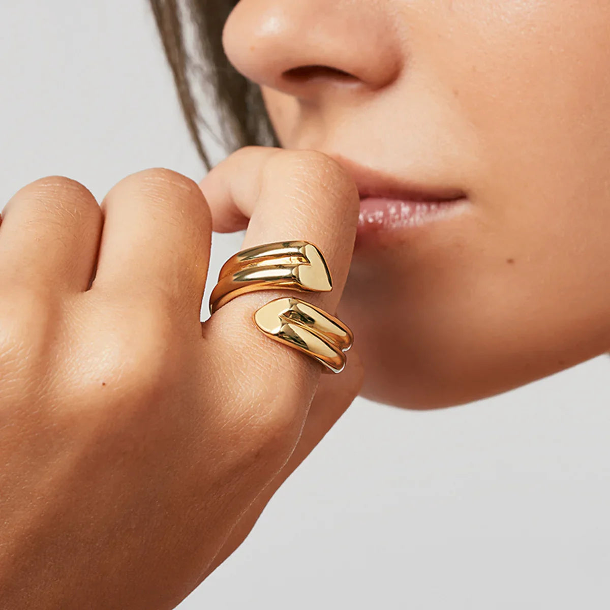 [Echo Fine]Tara Heart Twist Gold Ring
