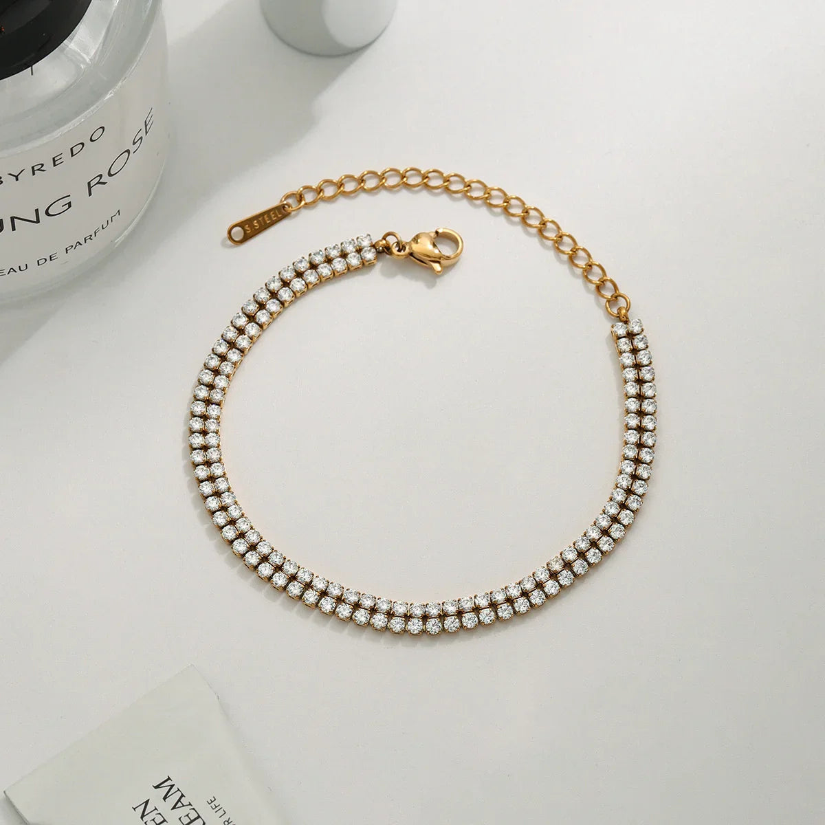 [Echo Fine]Celene Layered Tennis Bracelet