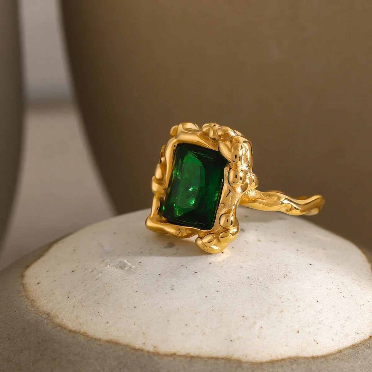 [Echo Fine]Priscilla Emerald Ring