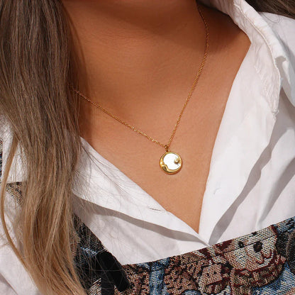 [Echo Fine]Evangeline Lunar Gold Necklace