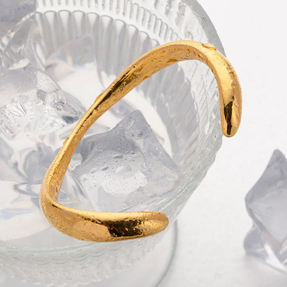 [Echo Fine]Audrina Contemporary Gold Bangle