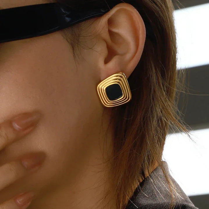 [Echo Fine]Sylvie Geometric Gold Earrings