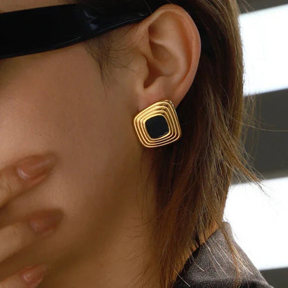[Echo Fine]Sylvie Geometric Gold Earrings