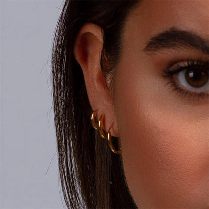 [Echo Fine]Classic Round Hoops
