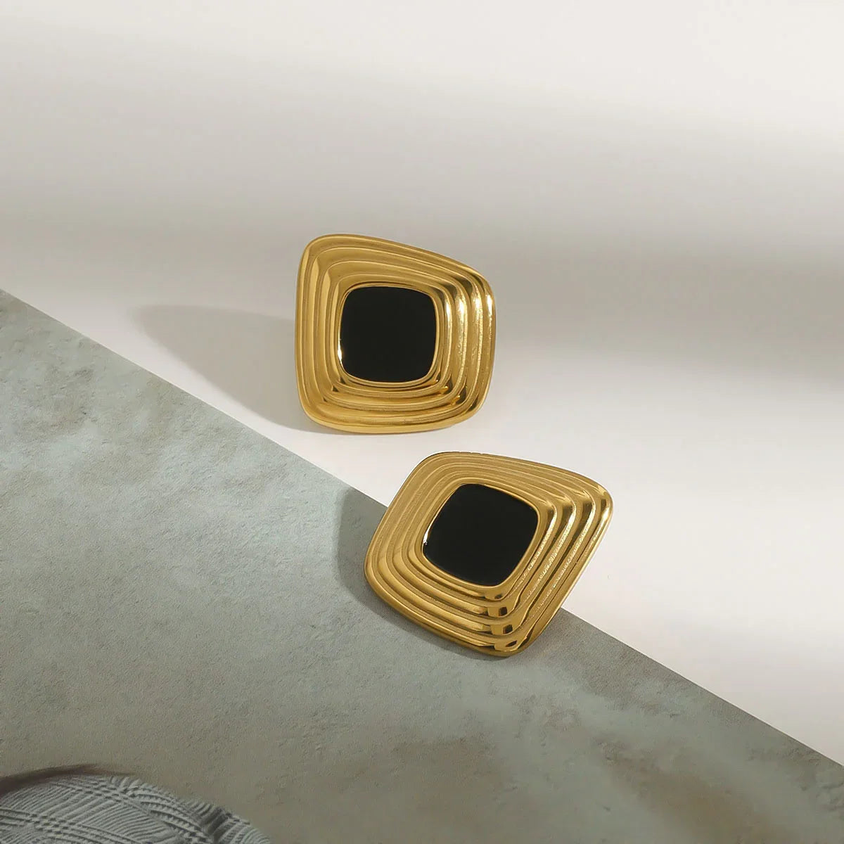 [Echo Fine]Sylvie Geometric Gold Earrings