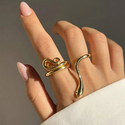 [Echo Fine]Gemmie Golden Snake Ring