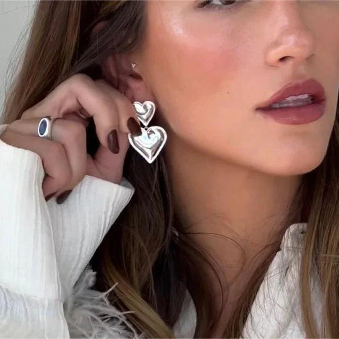 [Echo Fine]Zofia Gold Heart Earrings