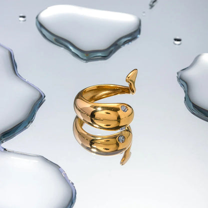 [Echo Fine]Etta Gold Serpent Ring