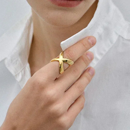 [Echo Fine]Carolyn Gold Cross Ring