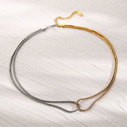[Echo Fine]Talia Two Tone Necklace