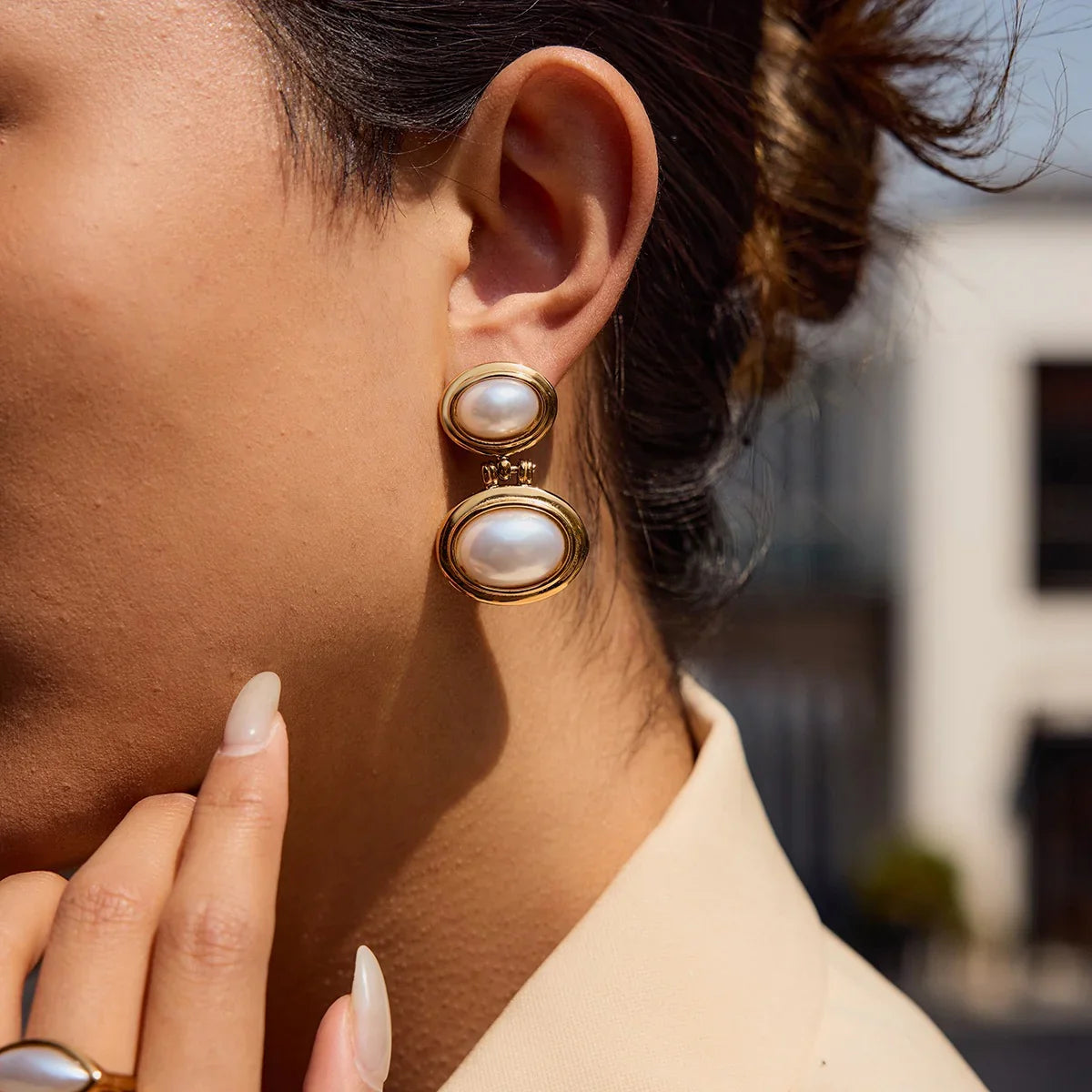 [Echo Fine]Winnie Freshwater Pearl Earrings