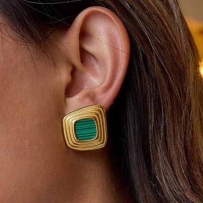 [Echo Fine]Sylvie Geometric Gold Earrings