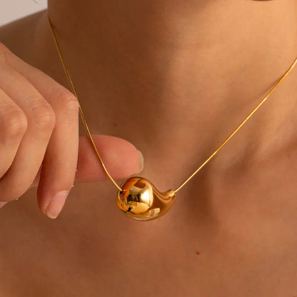 [Echo Fine]Sandra Drop Necklace