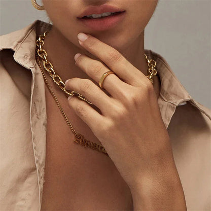 [Echo Fine]Sasha Geometric Gold Ring