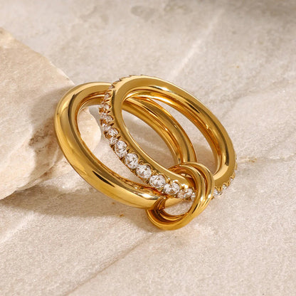 [Echo Fine]Alison Stacked Diamond Ring