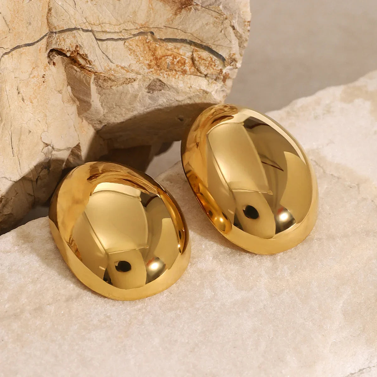 [Echo Fine]Callista Gold Bean Earrings