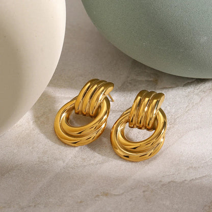[Echo Fine]Luna Layered Hoop Earrings