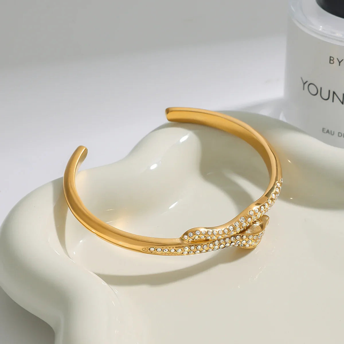 [Echo Fine]Rosalee Serpentine Diamond Bangle
