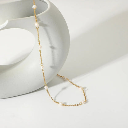[Echo Fine]Nora Gold Pearl Necklace