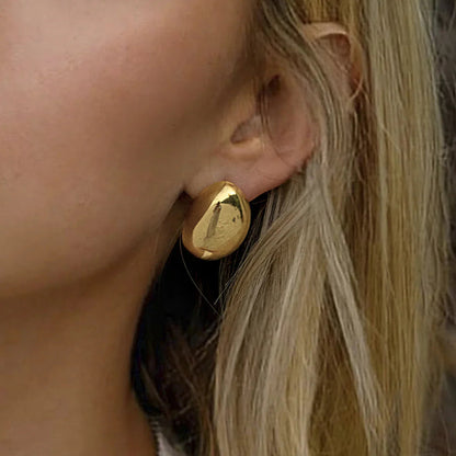 [Echo Fine]Callista Gold Bean Earrings