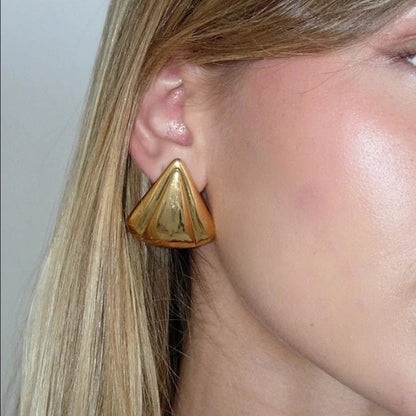 [Echo Fine]Jillian Vintage Gold Earrings