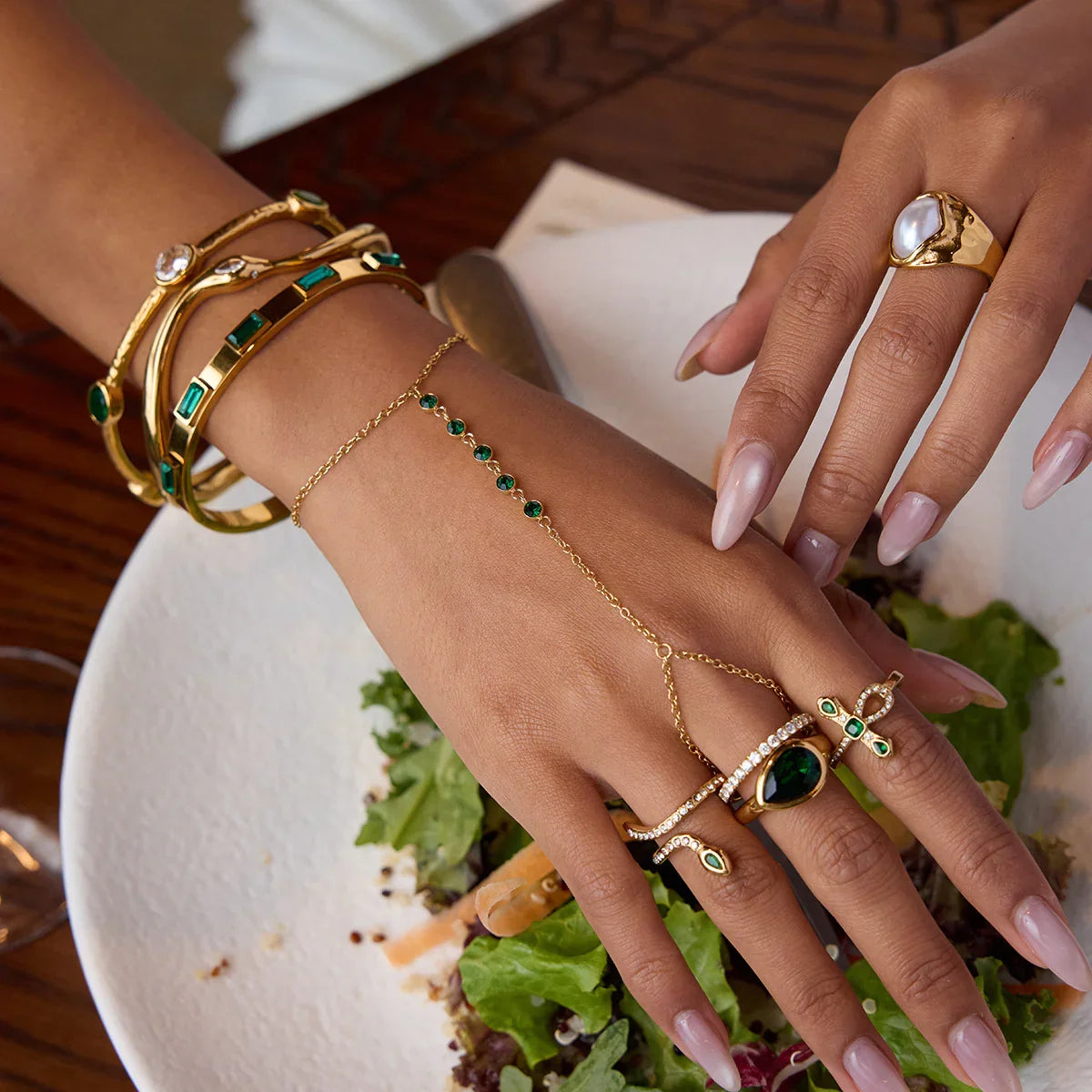 [Echo Fine]Joy Diamond Knot Gold Ring