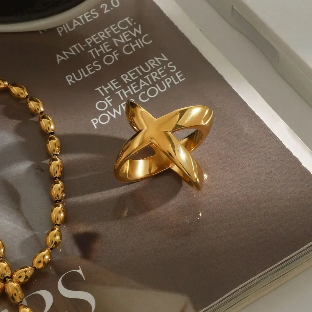 [Echo Fine]Carolyn Gold Cross Ring