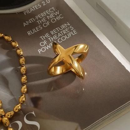 [Echo Fine]Carolyn Gold Cross Ring