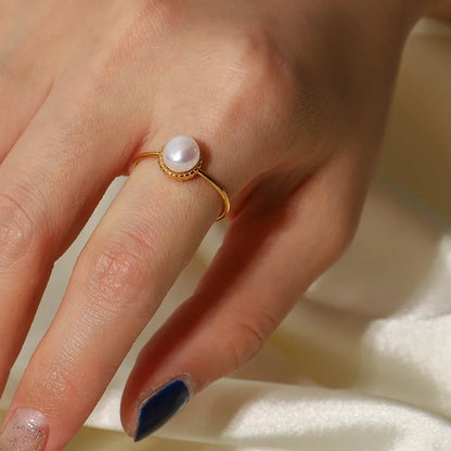 [Echo Fine]Solis Gold Pearl Ring