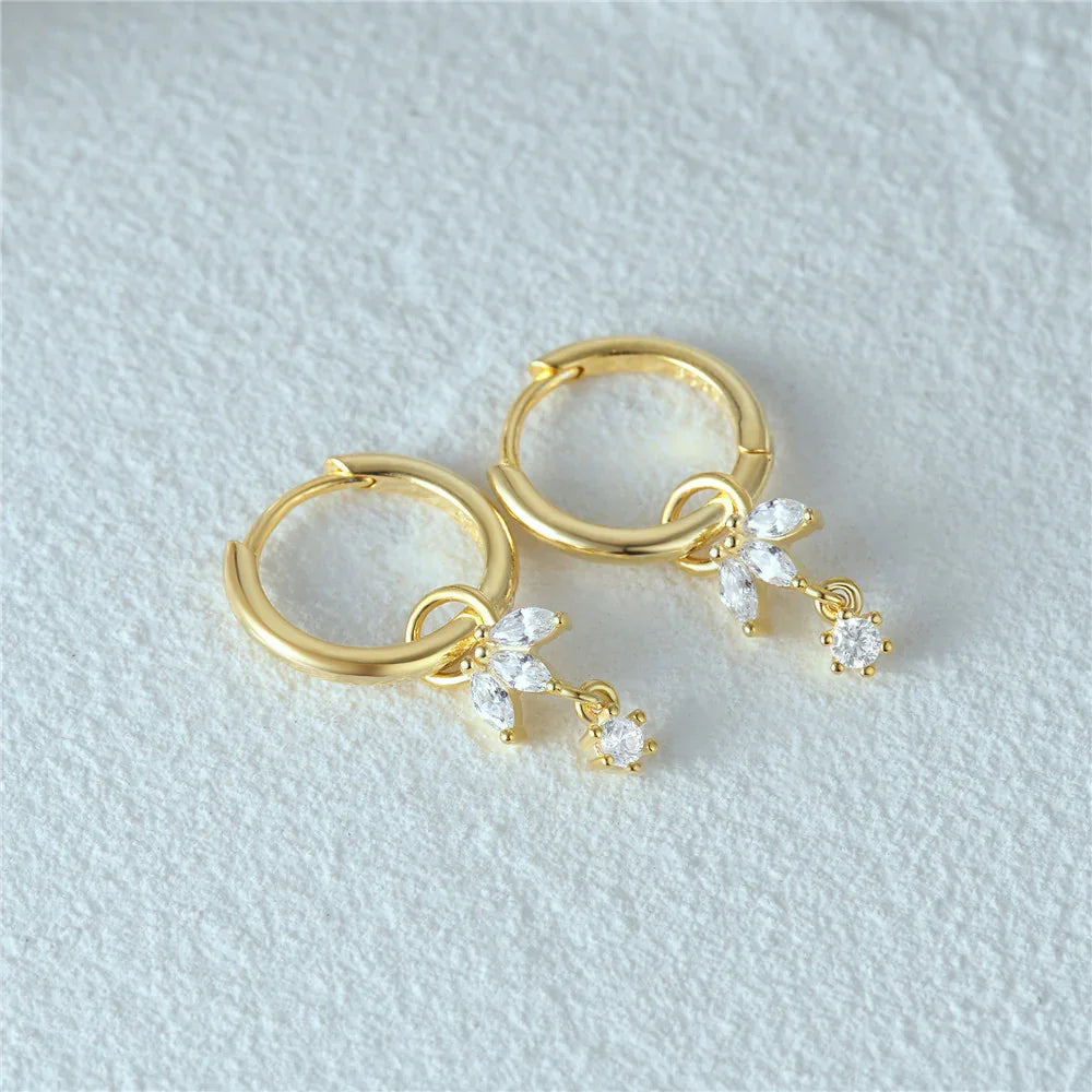 [Echo Fine]Brooke Removable Charm Hoops