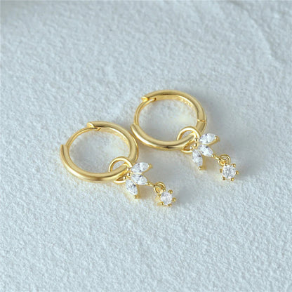[Echo Fine]Brooke Removable Charm Hoops