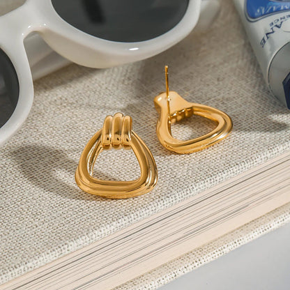 [Echo Fine]Doris Knot Charm Gold Earrings