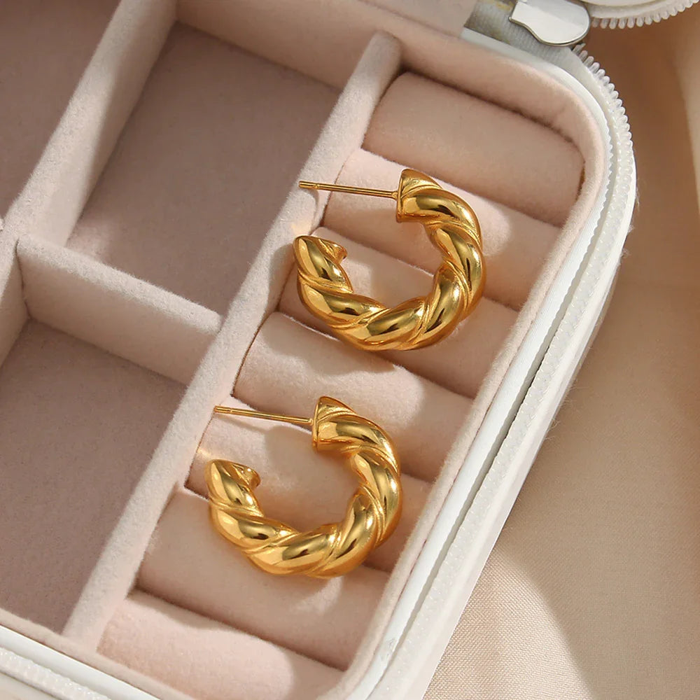 [Echo Fine]Naomi Twist Earrings