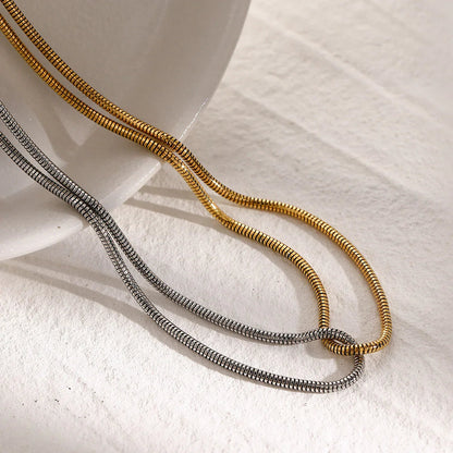 [Echo Fine]Talia Two Tone Necklace