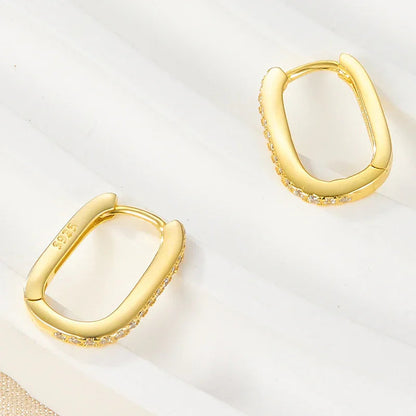 [Echo Fine]Melissa Oval Hoop Earrings