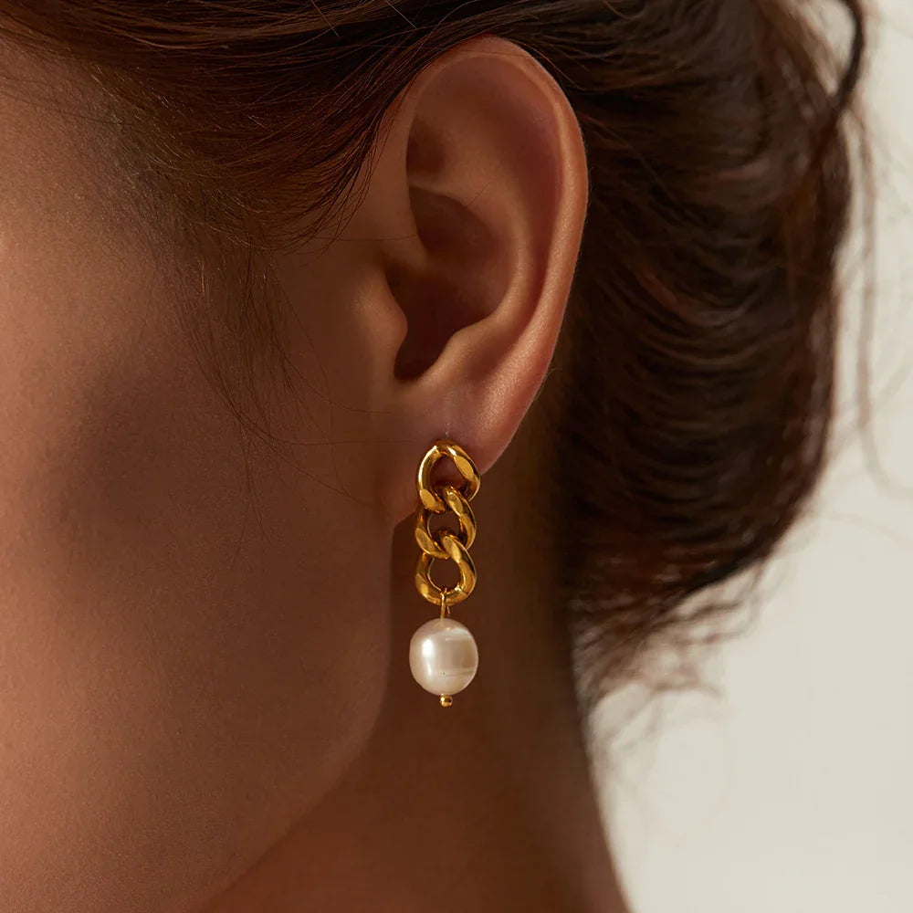 [Echo Fine]Lumina Pearl Earrings