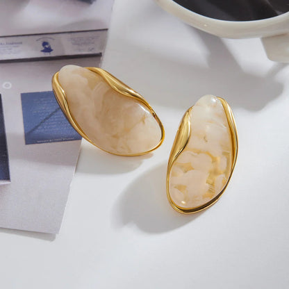 [Echo Fine]Amelise Polished Gemstone Earrings