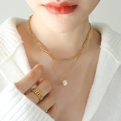 [Echo Fine]Tropica Freshwater Pearl Necklace