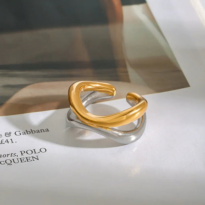 [Echo Fine]Deanna Gold Intertwined Ring