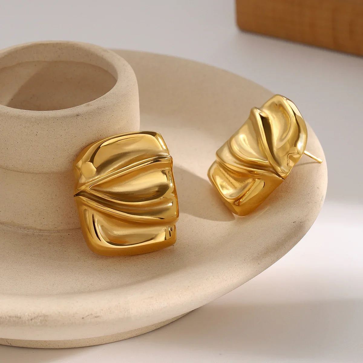 [Echo Fine]Evette Gold Earrings